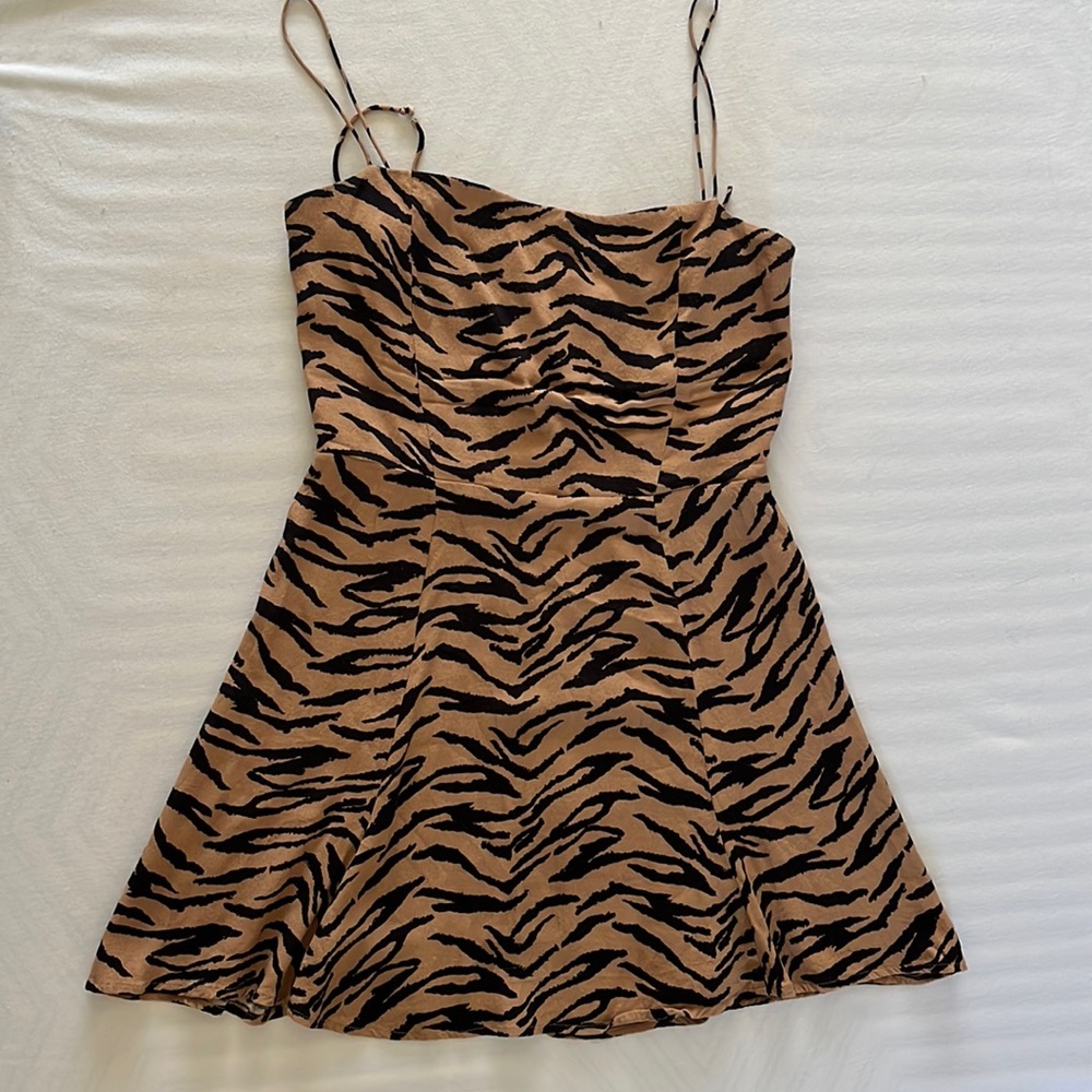 Reformation tiger print dress